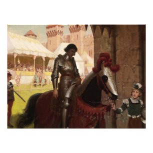 “Verslagen” door Edmund Blair Leighton Foto Afdruk