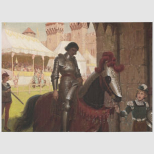 “Verslagen” door Edmund Blair Leighton Tissuepapier