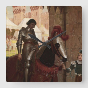 “Verslagen” door Edmund Blair Leighton Vierkante Klok