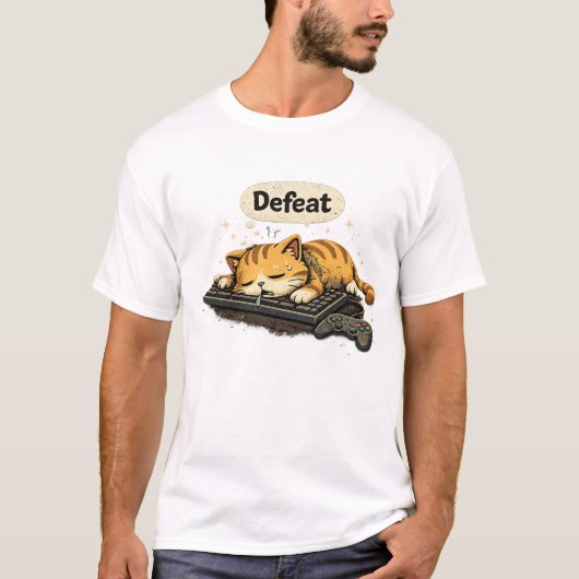 Verslagen Kattentee T-shirt (Voorkant)