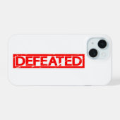 Verslagen Stempel iPhone 15 Case (Achterkant horizontaal)