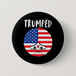 Verslagen Tegen Trump Verkiezing Spijt Democraten  Ronde Button 5,7 Cm