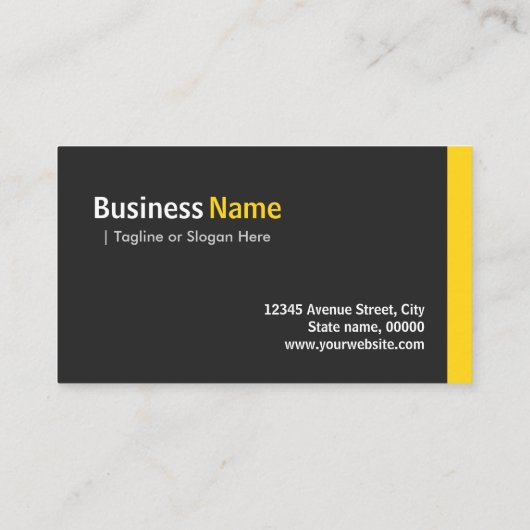 Verslaggever - Modern minimalistisch amber Visitekaartje (Achterkant)