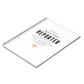 Verslaggever Notitieboek (Linkerzijde)