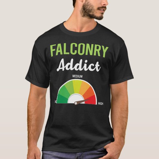 Verslaving Falconry Falconer T-shirt (Voorkant)