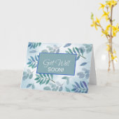 Verslaving Herstel Aanmoediging Branches Blauw Kaart (Gele Bloem)