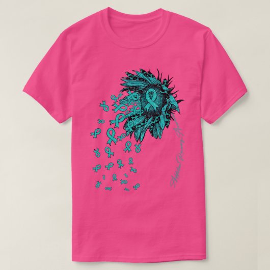 Verslaving Herstel Bewustzijn Zonnebloem R T-shirt (Design voorkant)
