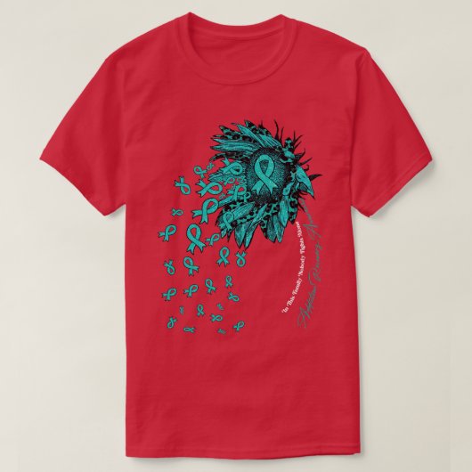 Verslaving Herstel Bewustzijn Zonnebloem T-shirt (Design voorkant)