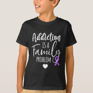 Verslaving is een familiaal probleem van overdosis t-shirt