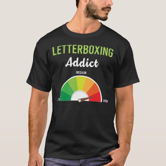 Verslaving Letterboksen T-shirt (Voorkant)