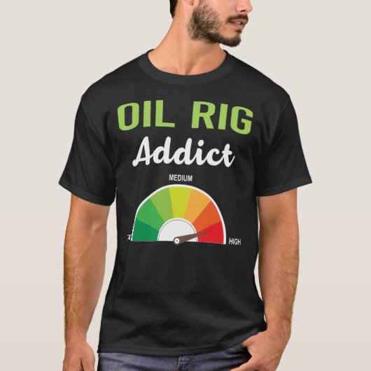 Verslaving Olieplatform Roughneck Offshore T-shirt (Voorkant)