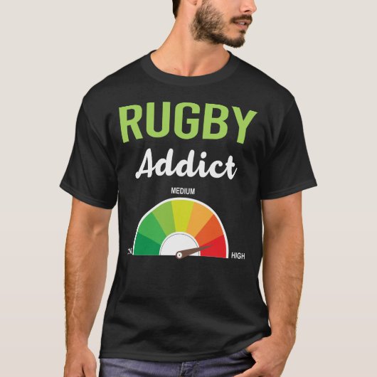 Verslaving Rugby T-shirt (Voorkant)