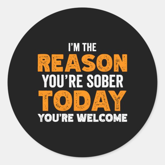 Verslavingsadviseur Verslavingsraad Herstel AWA Ronde Sticker (Voorkant)