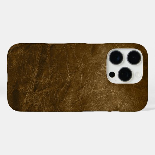Versleten bruin leer Case-Mate iPhone case (Achterkant (horizontaal))