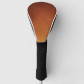 Versleten bruine leren look golfheadcover (Voorkant)