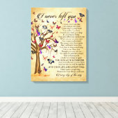 Versleten canvas Afdrukken Behoud uw herinneringen (Insitu (Houten vloer))