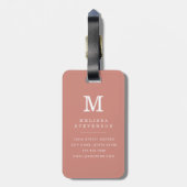 Versleten Chevron Achtergrond Bagage Label (Achterkant verticaal)