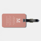 Versleten Chevron Achtergrond Bagage Label (Achterkant horizontaal)