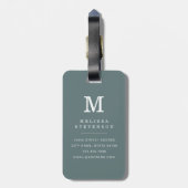Versleten Chevron Achtergrond Bagage Label (Achterkant verticaal)