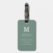 Versleten Chevron Achtergrond Bagage Label (Achterkant verticaal)