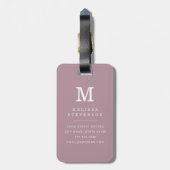 Versleten Chevron Achtergrond Bagage Label (Achterkant verticaal)