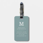 Versleten Chevron Achtergrond Bagage Label (Achterkant verticaal)