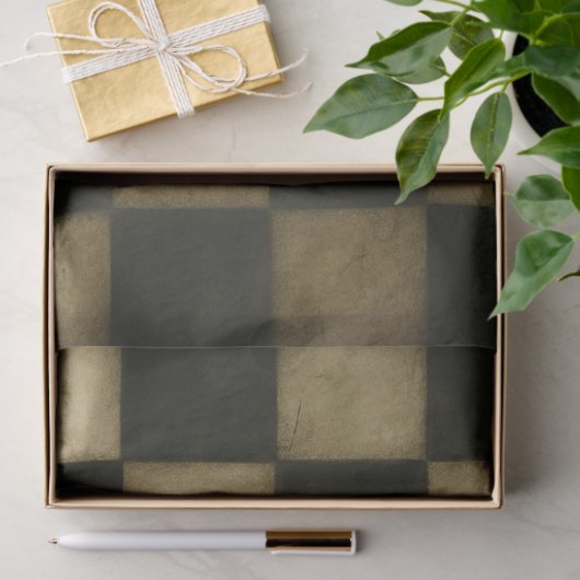 Versleten dambordpatroon ontkoppelingspapier tissuepapier (Geschenk)