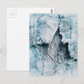 versleten denim briefkaart (Voorkant / Achterkant)