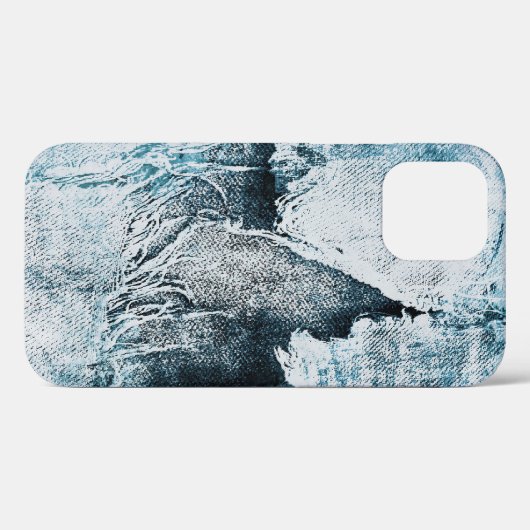 versleten denim Case-Mate iPhone case (Achterkant (horizontaal))
