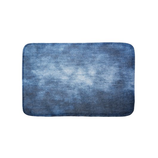 Versleten denim stof, gestructureerde achtergrond. badmat (Voorkant)