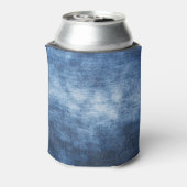 Versleten denim stof, gestructureerde achtergrond. blikjeskoeler (Blikje Achterkant)