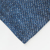 Versleten denim stof, gestructureerde achtergrond. fleece deken (Hoek)