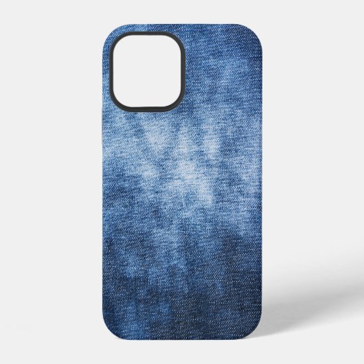 Versleten denim stof, gestructureerde achtergrond. iPhone hoesje (Achterkant)