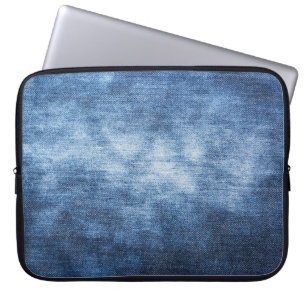 Versleten denim stof, gestructureerde achtergrond. laptop sleeve