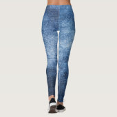 Versleten denim stof, gestructureerde achtergrond. leggings (Achterkant)