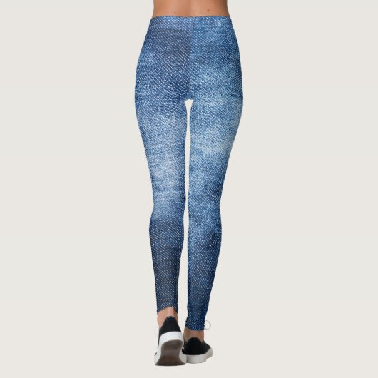 Versleten denim stof, gestructureerde achtergrond. leggings (Achterkant)