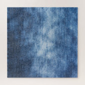 Versleten denim stof, gestructureerde achtergrond. legpuzzel (Horizontaal)