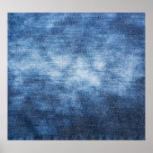 Versleten denim stof, gestructureerde achtergrond. poster (Voorkant)