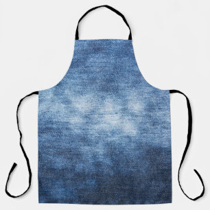 Versleten denim stof, gestructureerde achtergrond. schort