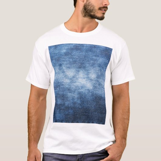Versleten denim stof, gestructureerde achtergrond. t-shirt (Voorkant)
