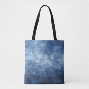 Versleten denim stof, gestructureerde achtergrond. tote bag