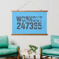 Versleten en bekrast tekst Workout 247365 blauw 
