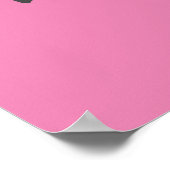 Versleten en bekrast tekst Workout 247365 roze Poster (Hoek)
