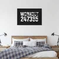 Versleten en bekrast tekst Workout 247365 wit