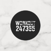 Versleten en bekrast tekst Workout 247365 wit Confetti (Kleine voorkant)