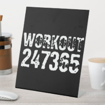 Versleten en bekrast tekst Workout 247365 wit