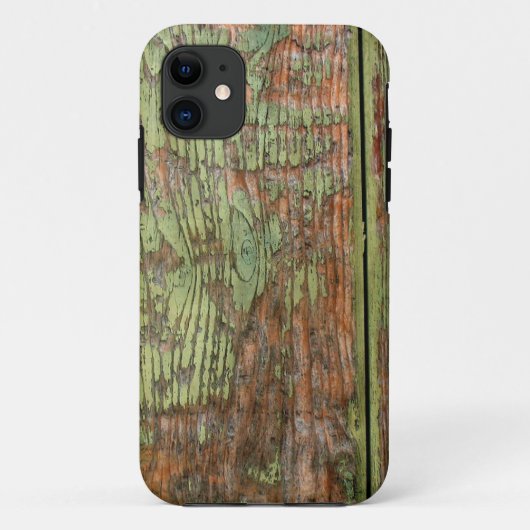 Versleten en Verweerde Groene Schuur Houten Case-M Case-Mate iPhone Case (Achterkant)
