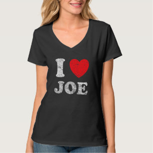 Versleten Grunge Versleten Stijl Ik Hou Van Joe T-shirt