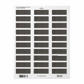 Versleten Grungy geborsteld metaal Etiket (Full Sheet)