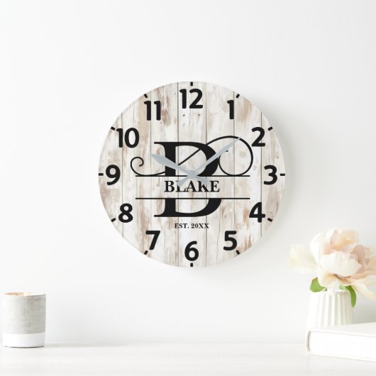 Versleten houten achtergrond B-monogram Grote Klok (Huis)